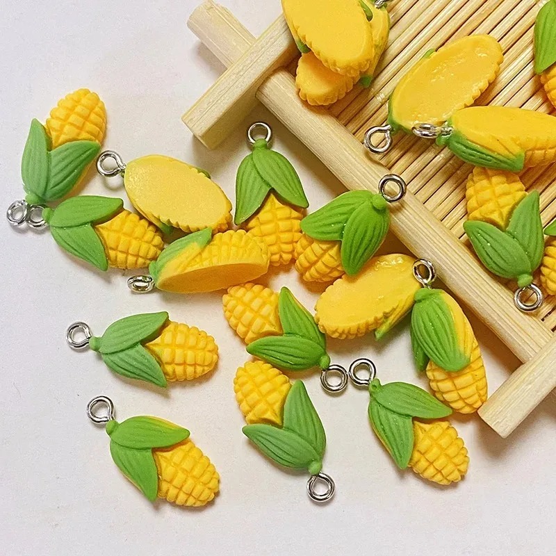 Resin Art And Craft - 20Pcs Funny Mini Corn Vegetable Resin
