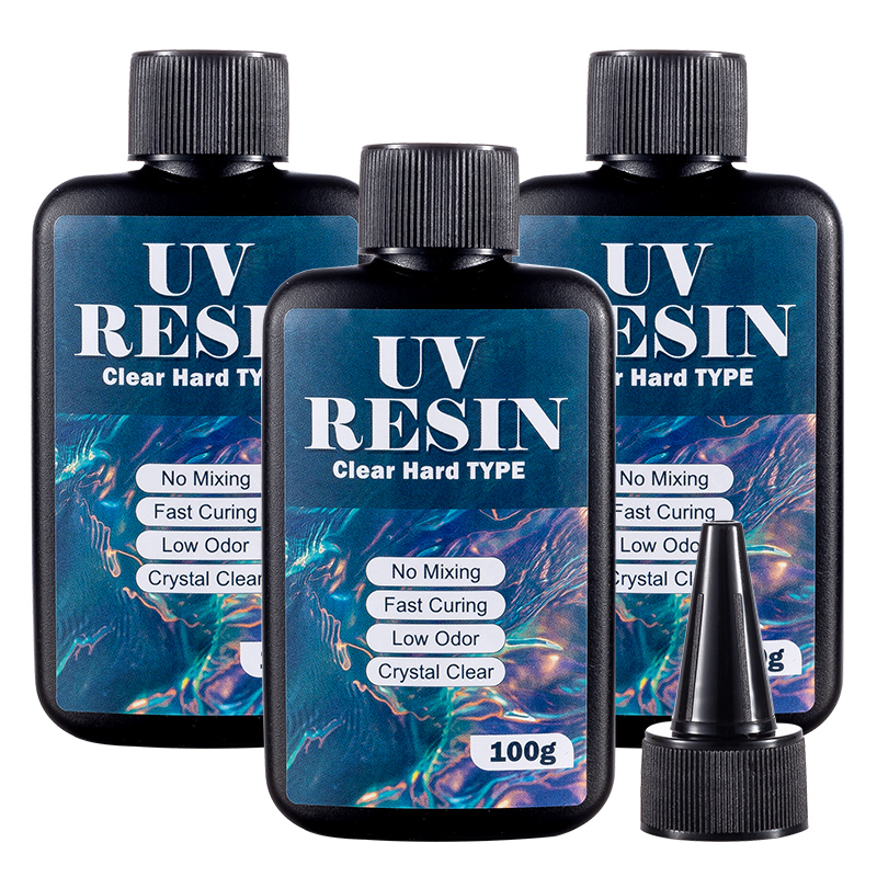 Resin Art Kit For Beginners - 100/200/300g UV Resin Hard Type Crystal
