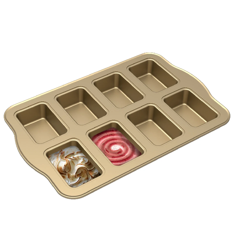 Tray Mold Rectangle - Non Stick Cupcake Cake Pans 8