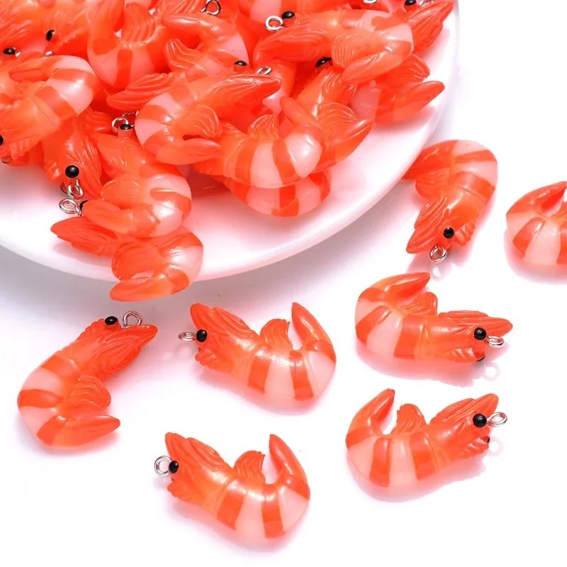 Resin Art Acrylic - 10Pcs Acrylic Resin Cartoon Seafood Charms