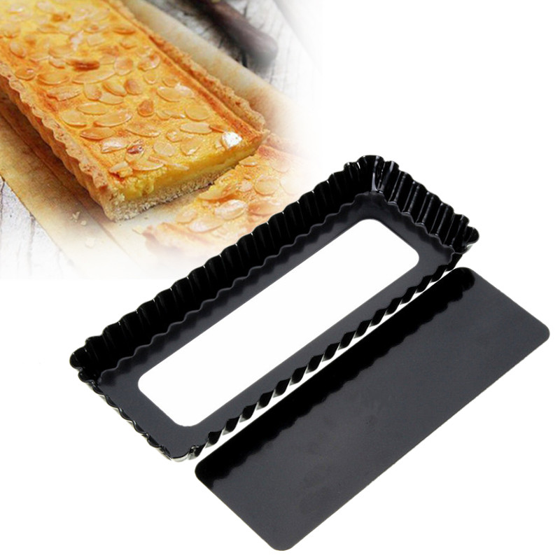Tray Mold Rectangle - Fluted Pie Tart Pan Mold Baking
