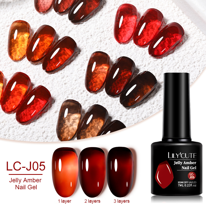 Resin Dye Opaque - LILYCUTE 7ML Jelly Amber Gel Nail