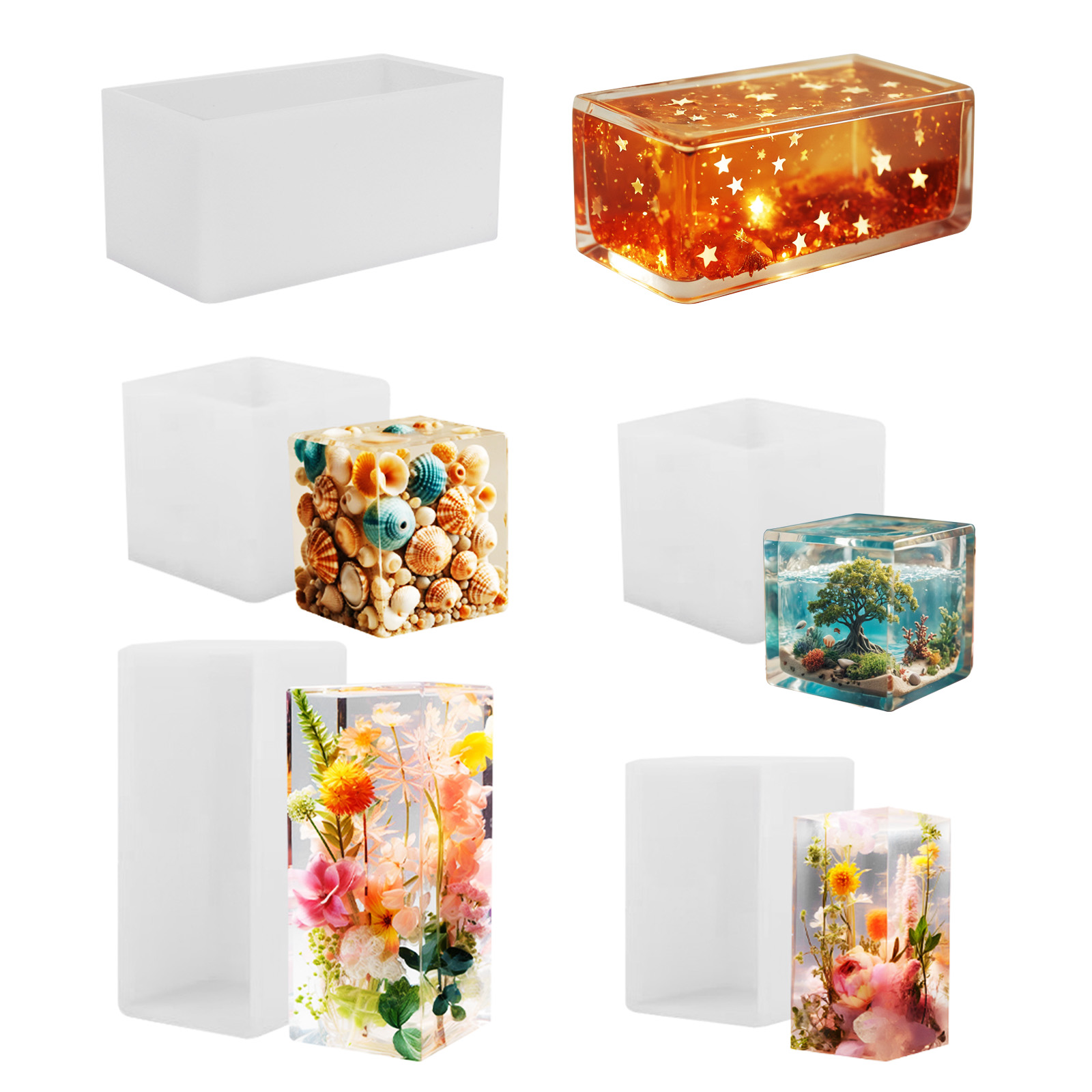 Resin Art Acrylic - Epoxy Casting Mold Silicone Mold DIY