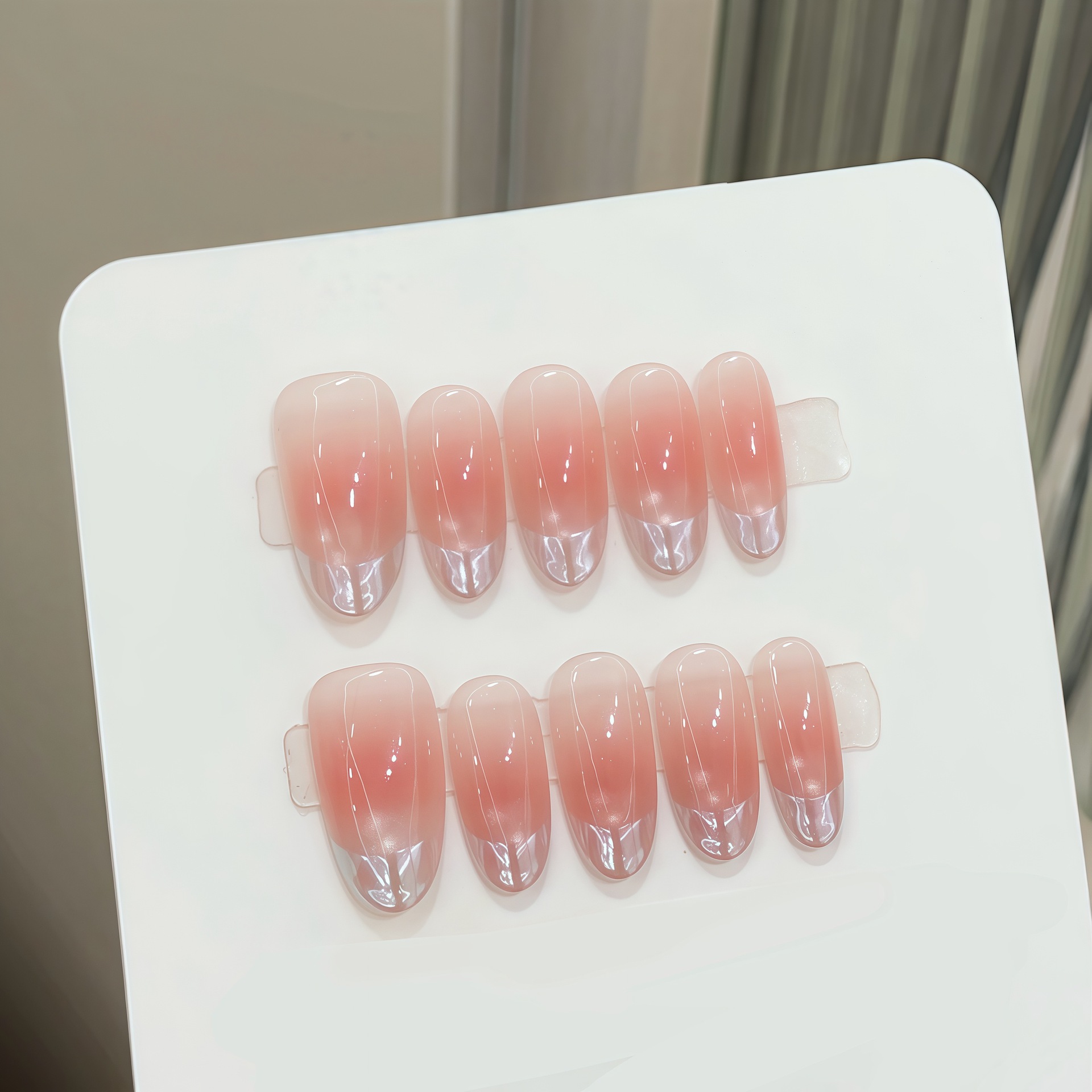 Resin Art Ideas - 10pcs Pure Hand Pressed Oval Nails