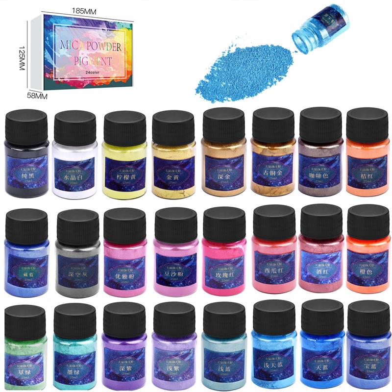 Resin Dye Opaque - 24Colors Epoxy Resin Dye Mica Powder