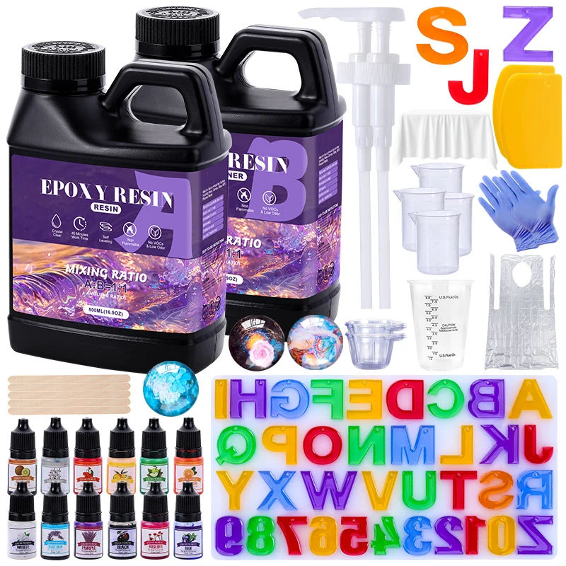 Resin Art Easy - Epoxy Resin Kit Crystal Clear Epoxy