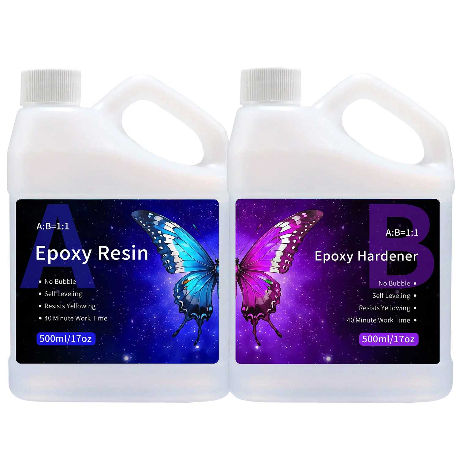 Resin Art Easy - New upgrad 1:1 Epoxy Resin Crystal