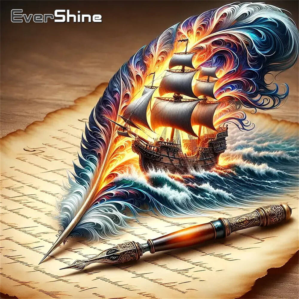 Resin Art Wallpaper - Evershine Full Square Round Diamond Mosaic