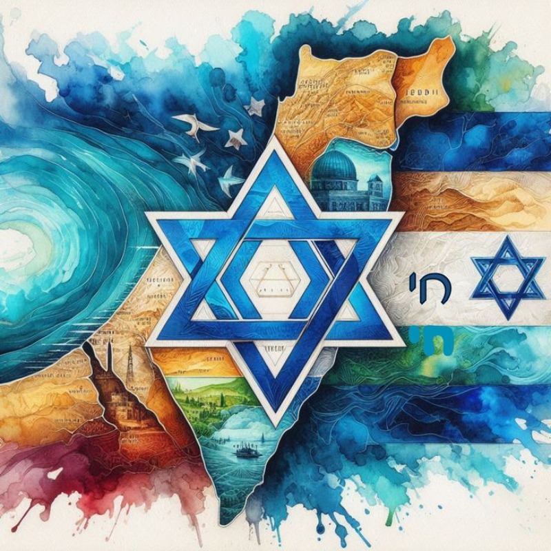 Resin Art Wallpaper - DIY Diamond Painting Star of David