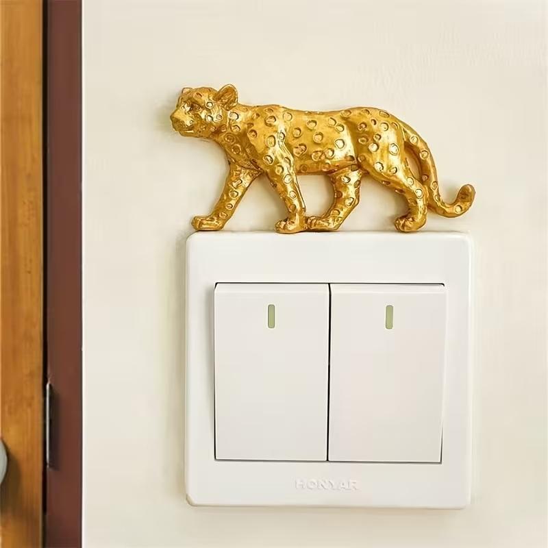 Resin Art Easy - Leopard Light Switch Decoration Self-Adhesive Detachable