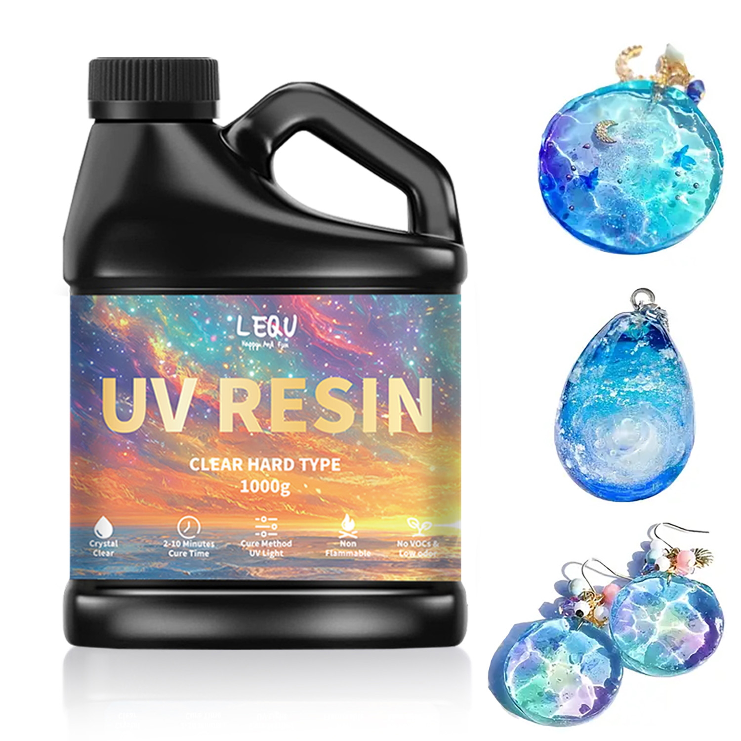 Resin Art Acrylic - 100/200/500/1000g UV Epoxy Resin Glue High
