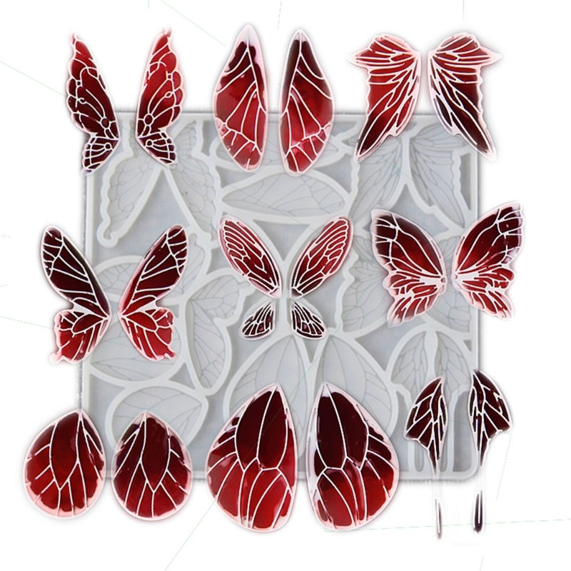 Resin Art Kit For Beginners - DIY Butterfly Wing Earrings Pendant Silicone
