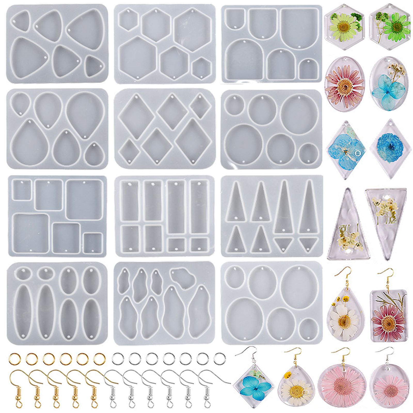Geometric Earring Pendant Sili - Resin Art Kit For Beginners recension och pris