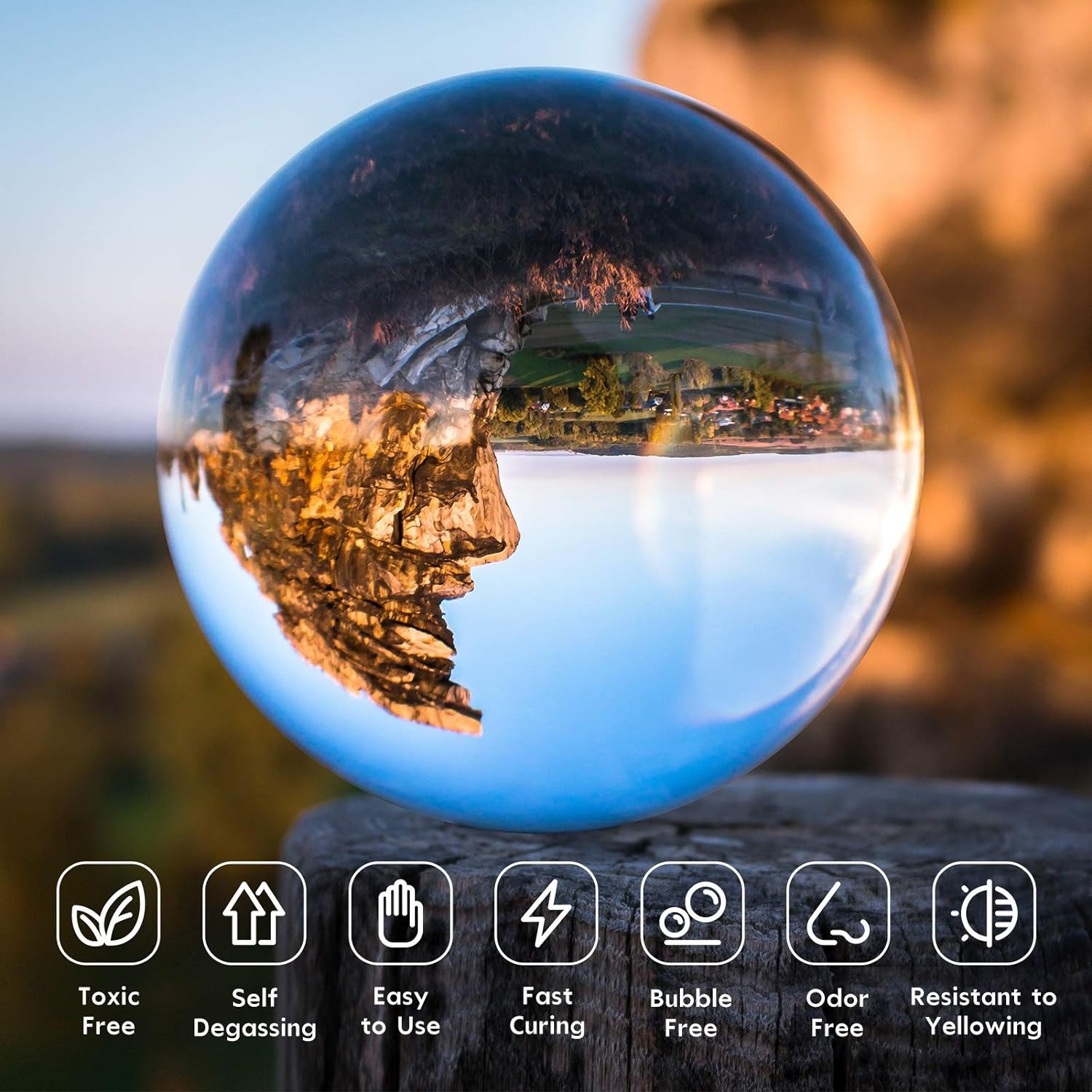 300g UV Resin Clear,Hard,Upgra - Resin Art Acrylic recension och pris