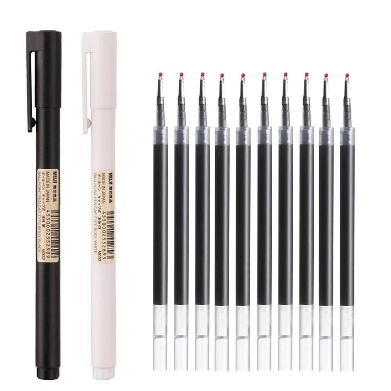 0.5mm Black/White Gel Pen Blac - Muji Stationery Gel Pen recension och pris