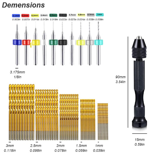 Micro Mini Pin Vise Hand Drill - Resin Art Drill Machine recension och pris