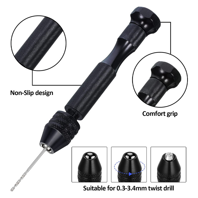 Micro Mini Pin Vise Hand Drill - Resin Art Drill Machine recension och pris