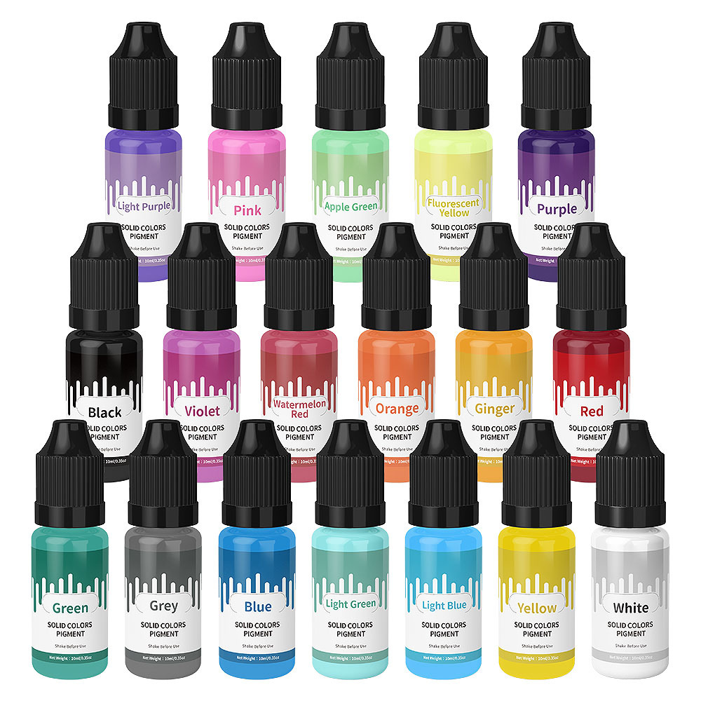 18Colors 10ml Macaron Solid Pa - Resin Dye Opaque recension och pris