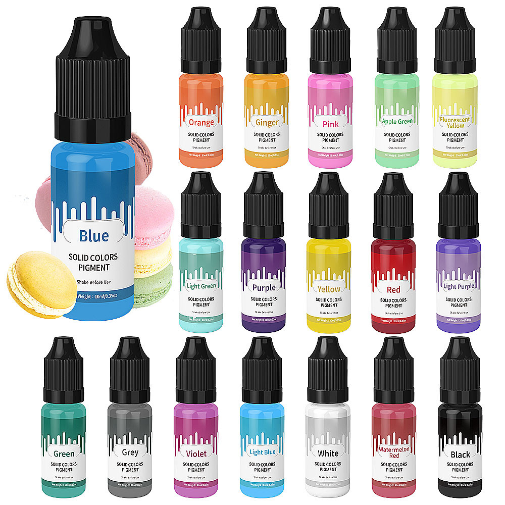 18Colors 10ml Macaron Solid Pa - Resin Dye Opaque recension och pris