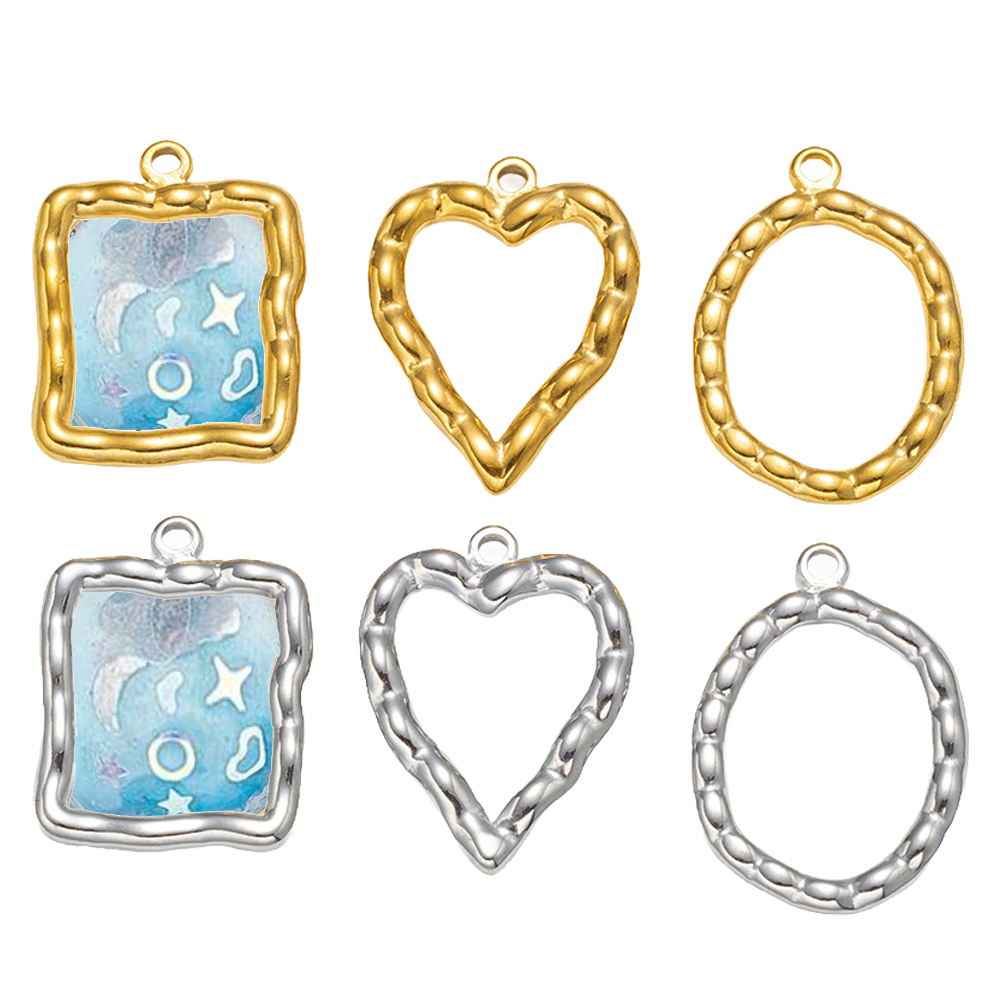 5pcs Stainless Steel Heart Rou - Resin Art And Craft recension och pris