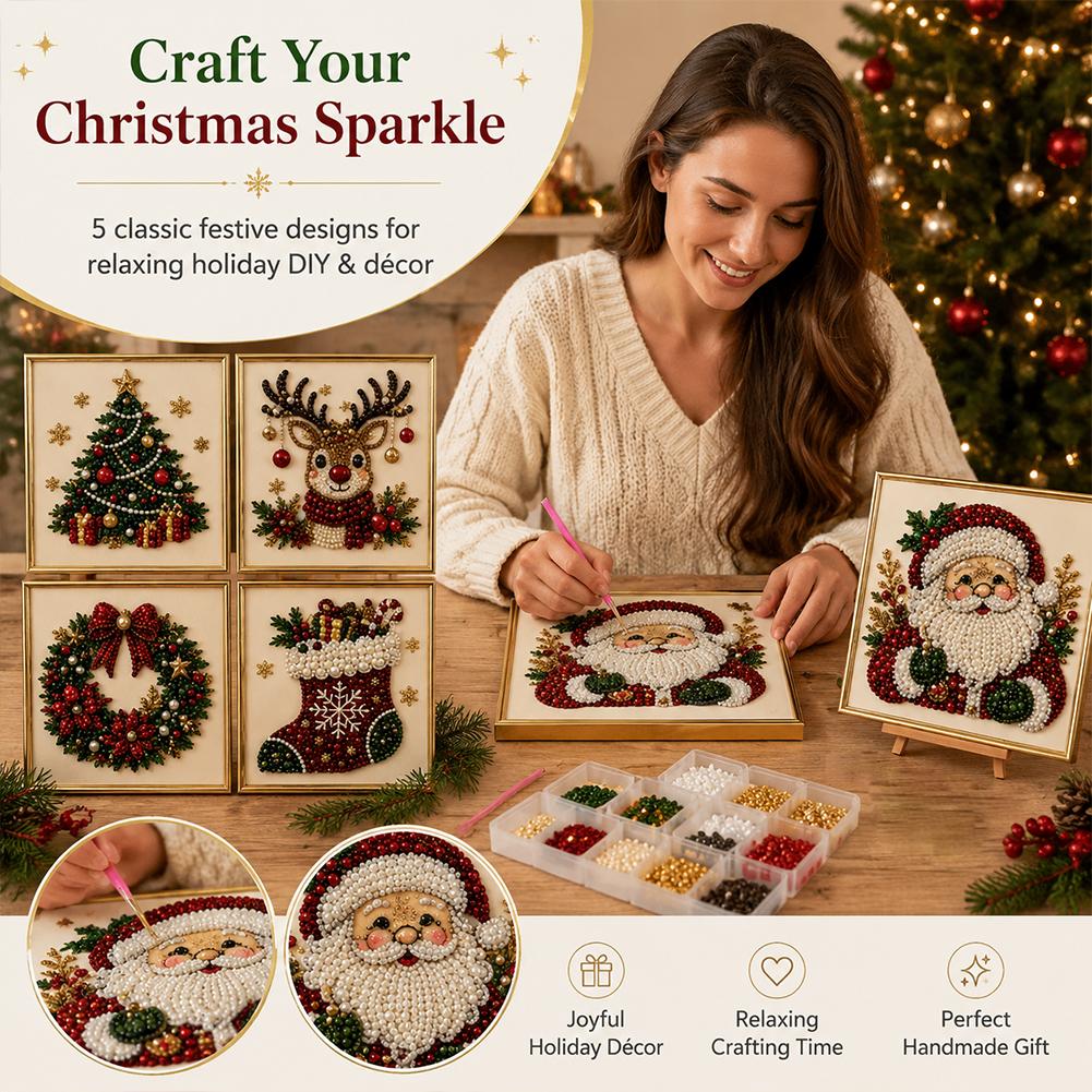 Christmas Santa Claus Pearl Ar - Resin Art And Craft recension och pris