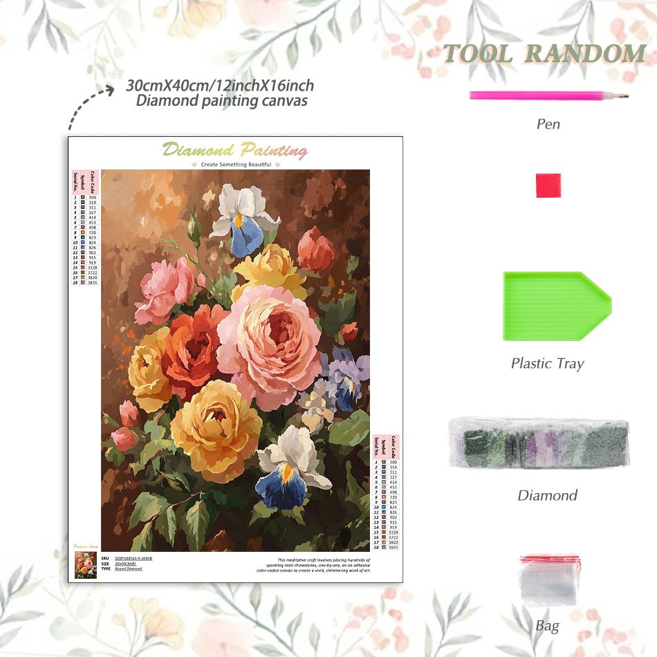 CHENISTORY Flower 5d Diamond P - Resin Art Ideas recension och pris