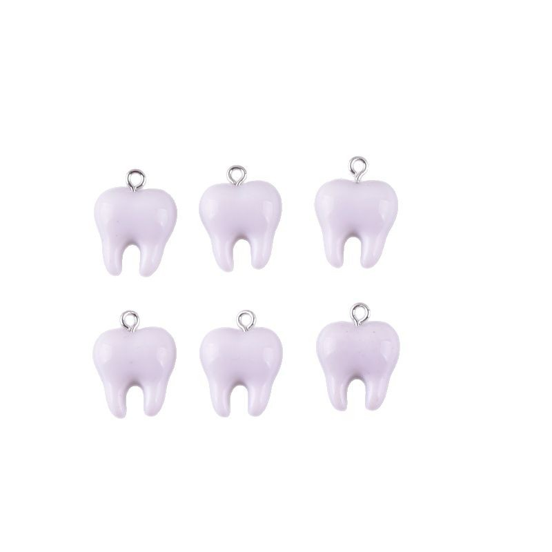10pcs Cute White Teeth Resin P - Resin Art Materials Kit recension och pris