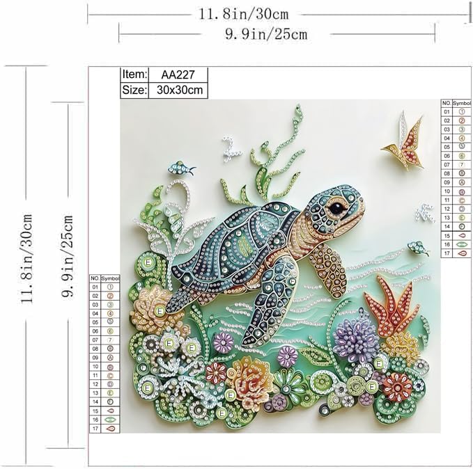 Sea Turtle Animal Diamond Pain - Resin Art Kit For Beginners recension och pris