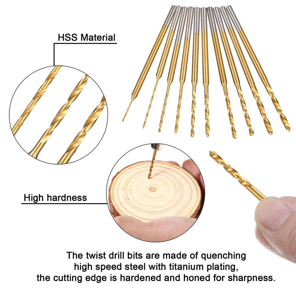 10Pcs Mini Drill Bit Set Engra - Resin Art Drill Machine recension och pris