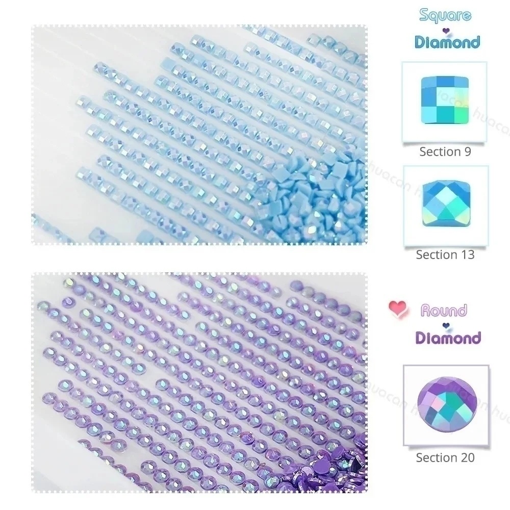 HUACAN Diamond Embroidery Witc - Resin Art Wallpaper recension och pris