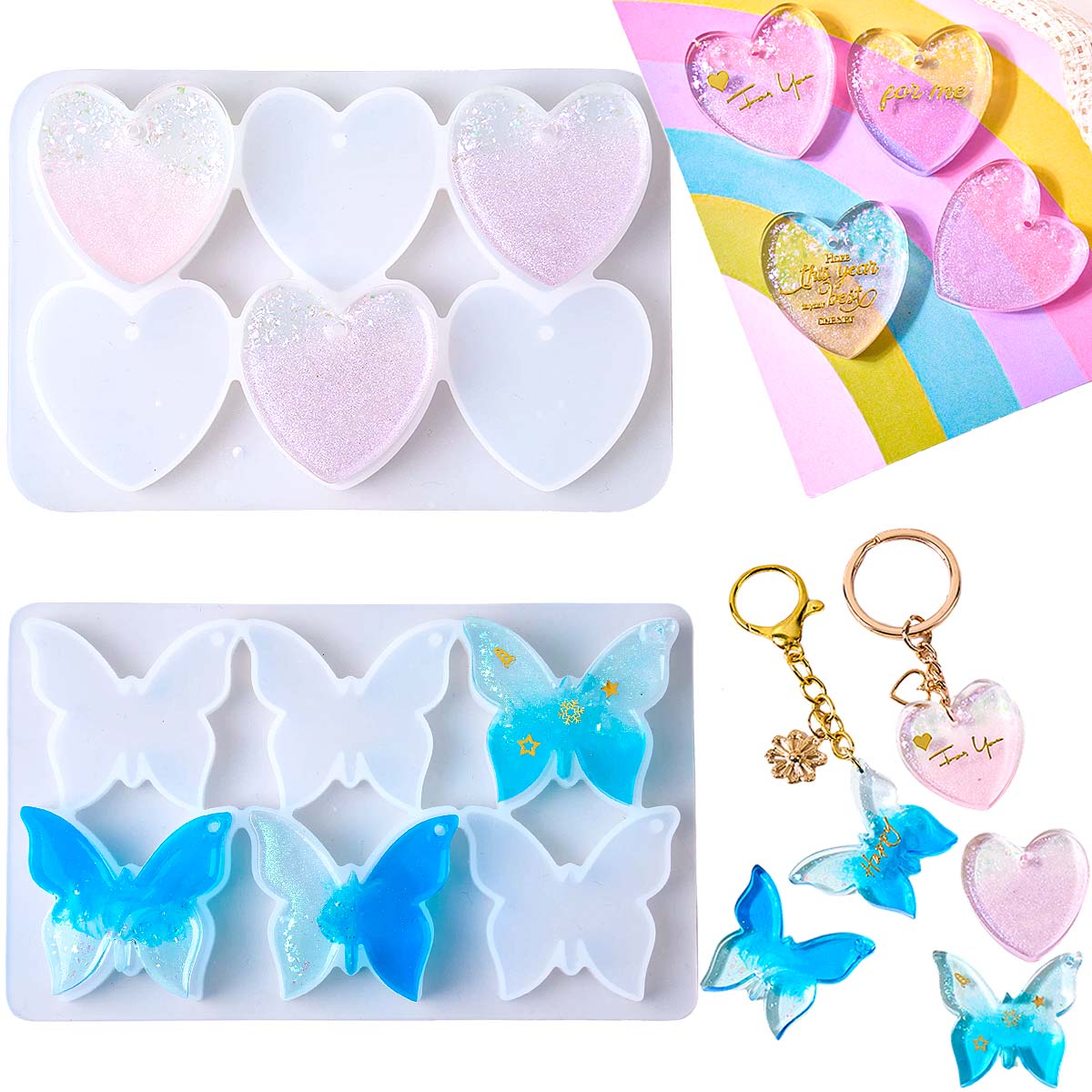Six-hole with Holes Earring Si - Resin Art Acrylic recension och pris
