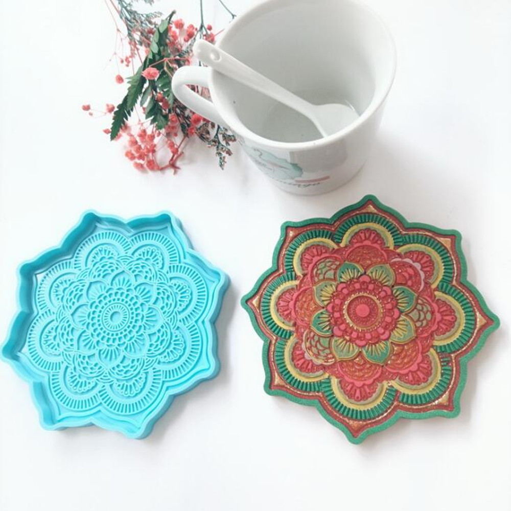 Mandala Coaster Silicone Mold  - Resin Art Tray recension och pris