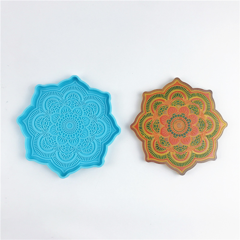 Mandala Coaster Silicone Mold  - Resin Art Tray recension och pris