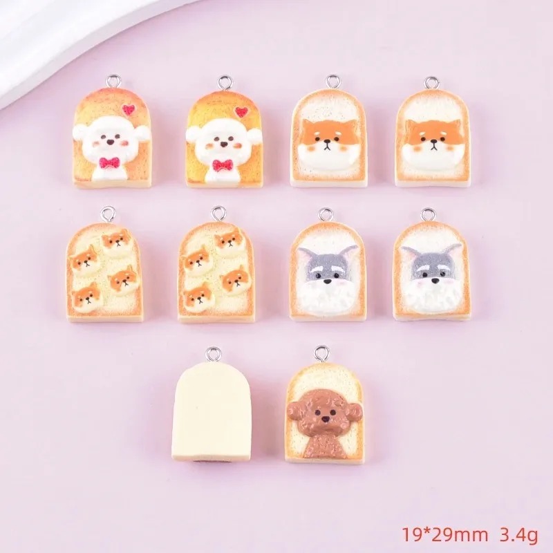 10Pcs Cute Toast Dog Resin Pen - Resin Art Materials Kit recension och pris