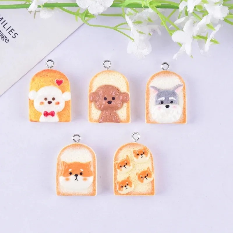 10Pcs Cute Toast Dog Resin Pen - Resin Art Materials Kit recension och pris