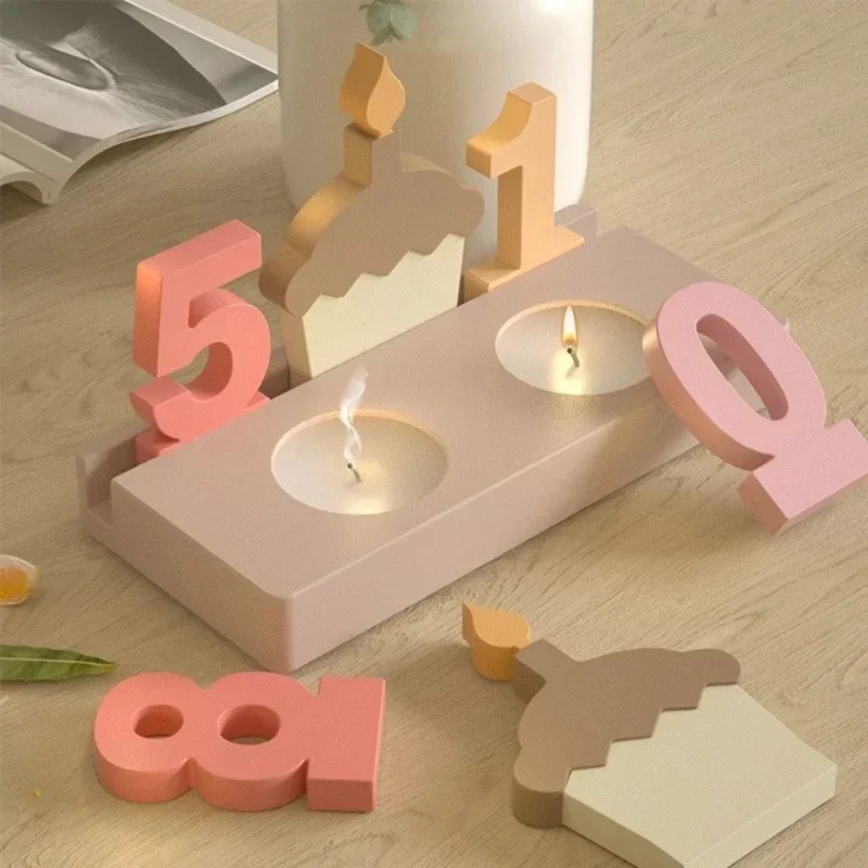 2pc Birthday Cake Silicones Mo - Resin Art And Craft recension och pris