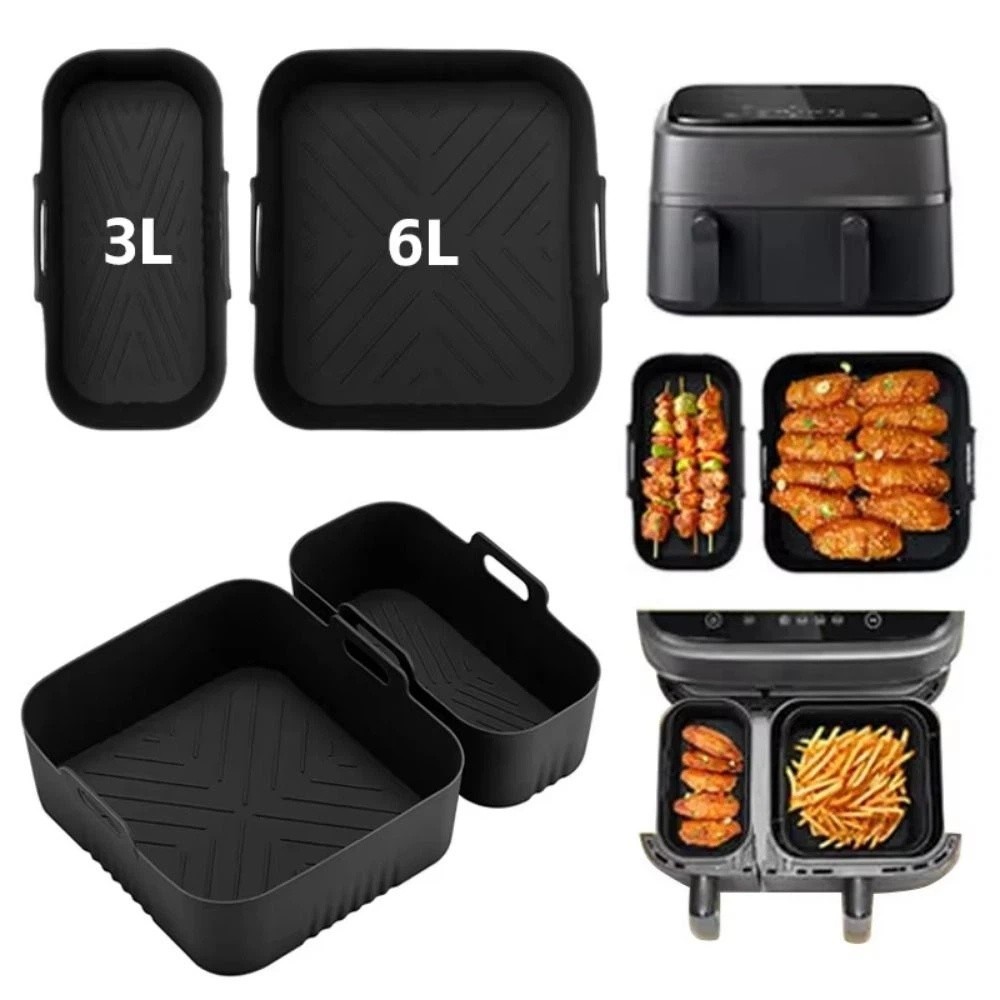 6L/3L Air Fryer Liner Non-Stic - Tray Mold Rectangle recension och pris