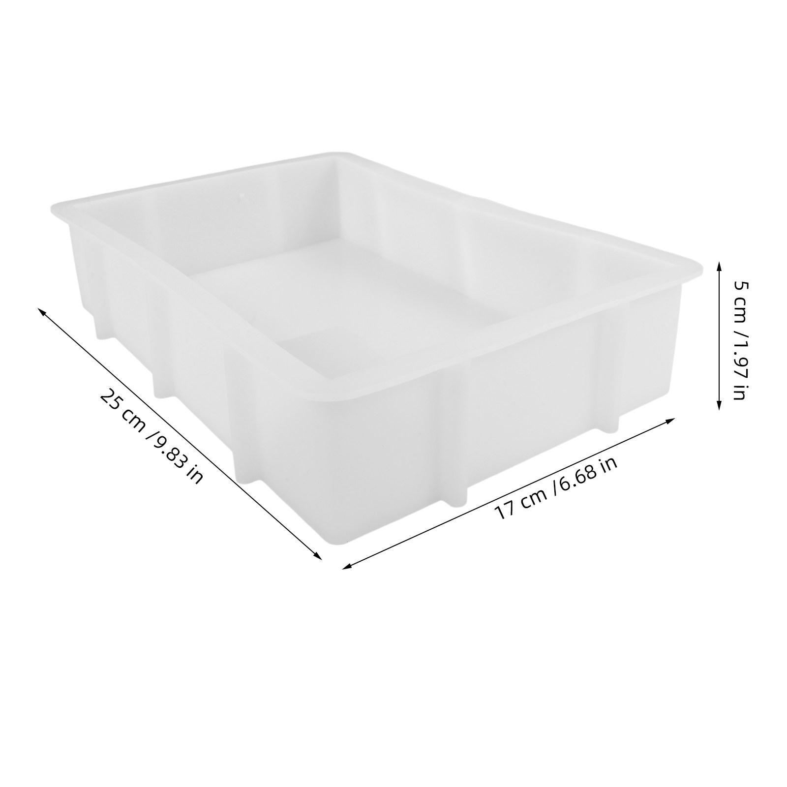 Large Rectangle Resin Silicone - Tray Mold Rectangle recension och pris