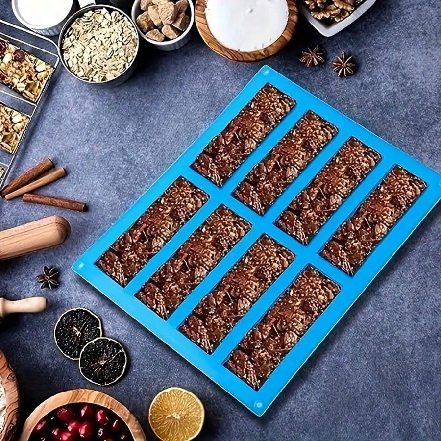 1pc Silicone Granola Bar Mold, - Tray Mold Rectangle recension och pris