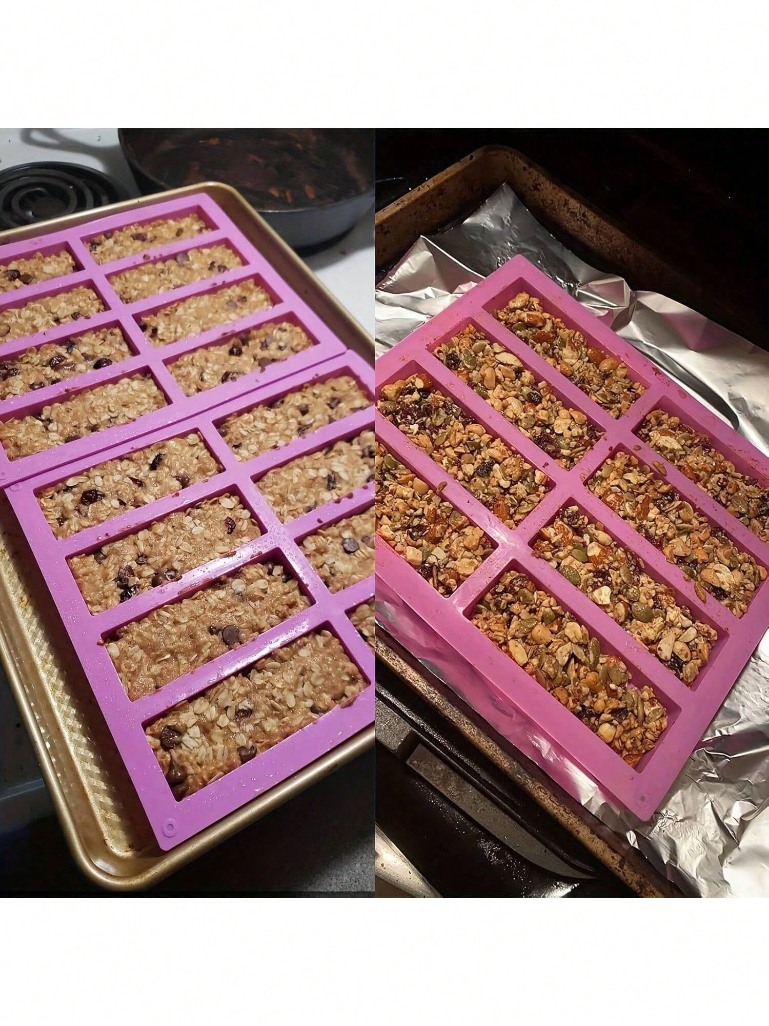 1pc Silicone Granola Bar Mold, - Tray Mold Rectangle recension och pris