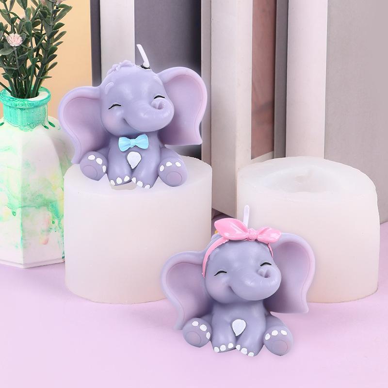 Cute 3D Elephant Silicone Cand - Resin Art Easy recension och pris
