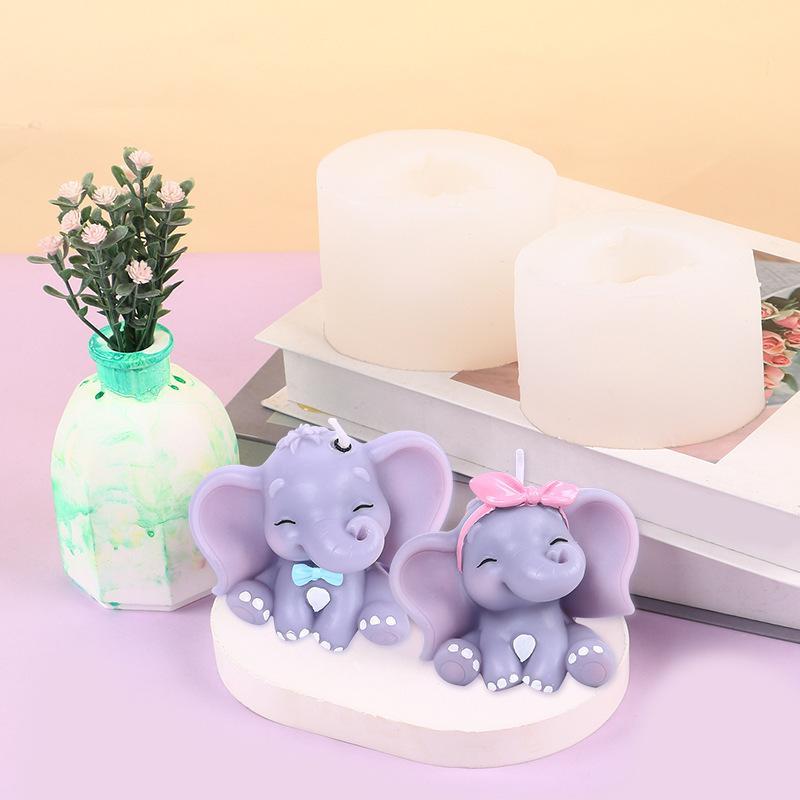 Cute 3D Elephant Silicone Cand - Resin Art Easy recension och pris