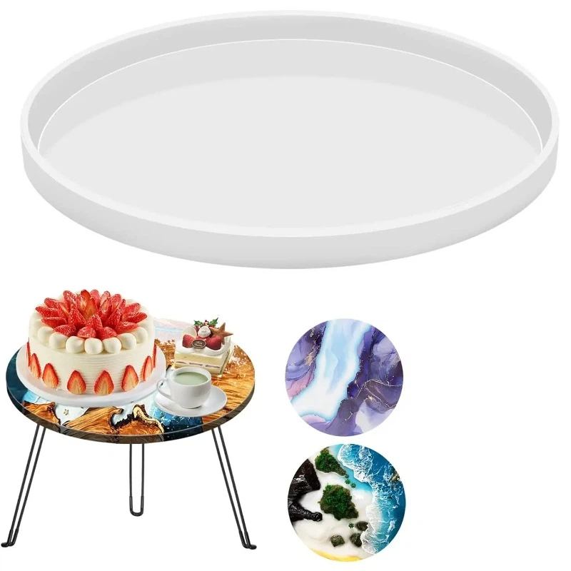 Round Epoxy Table Resin Molds, - Resin Art Tray recension och pris