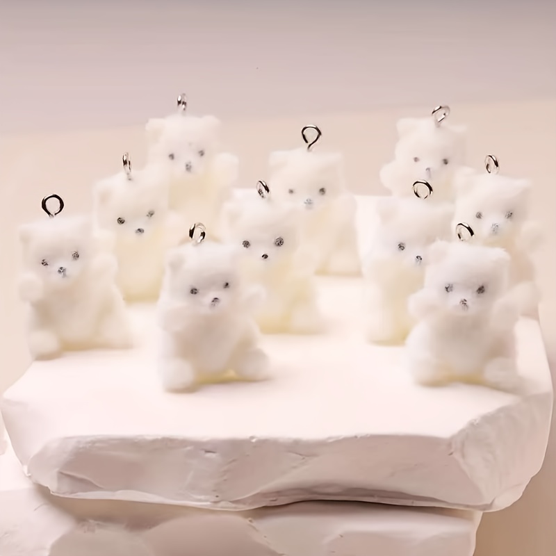 6Pcs Polar Bear Resin Charms C - Resin Art And Craft recension och pris
