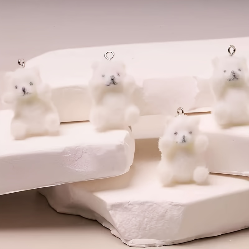 6Pcs Polar Bear Resin Charms C - Resin Art And Craft recension och pris