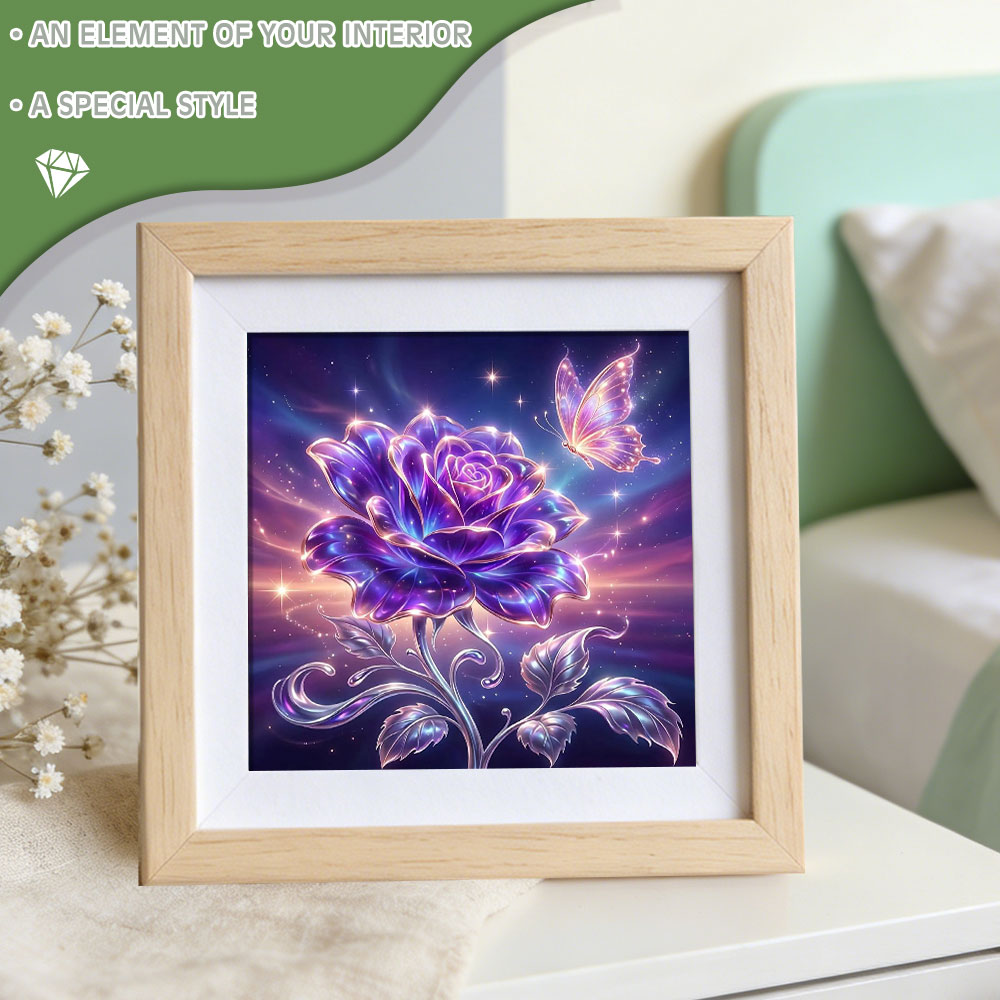 Huacan Full Square Round Diamo - Resin Art Of Rose recension och pris