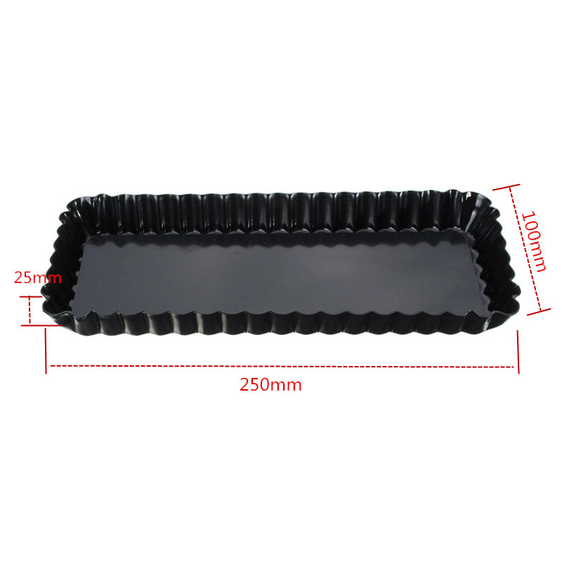 Fluted Pie Tart Pan Mold Bakin - Tray Mold Rectangle recension och pris