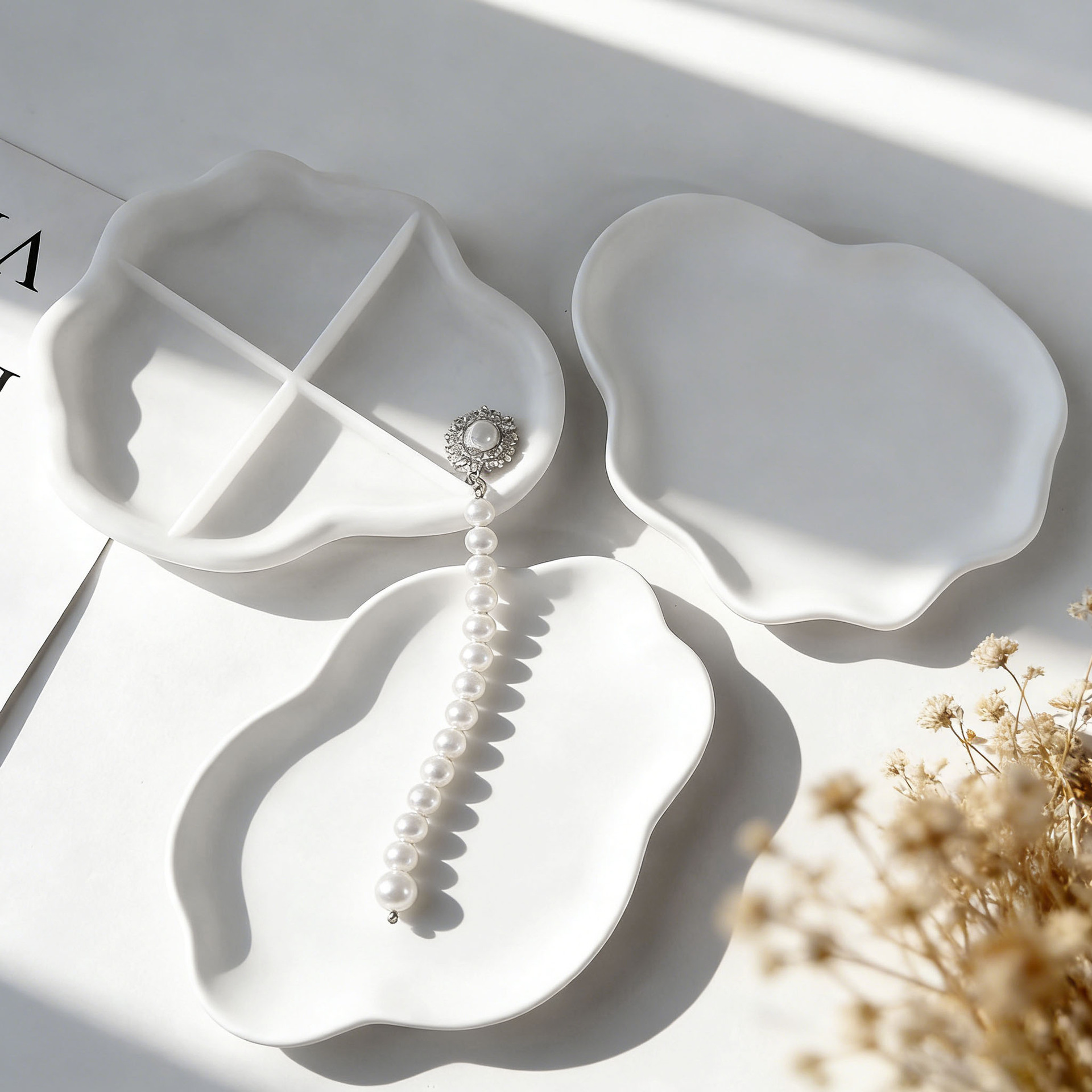 DIY Geometric Wave Plaster Coa - Resin Art Tray recension och pris
