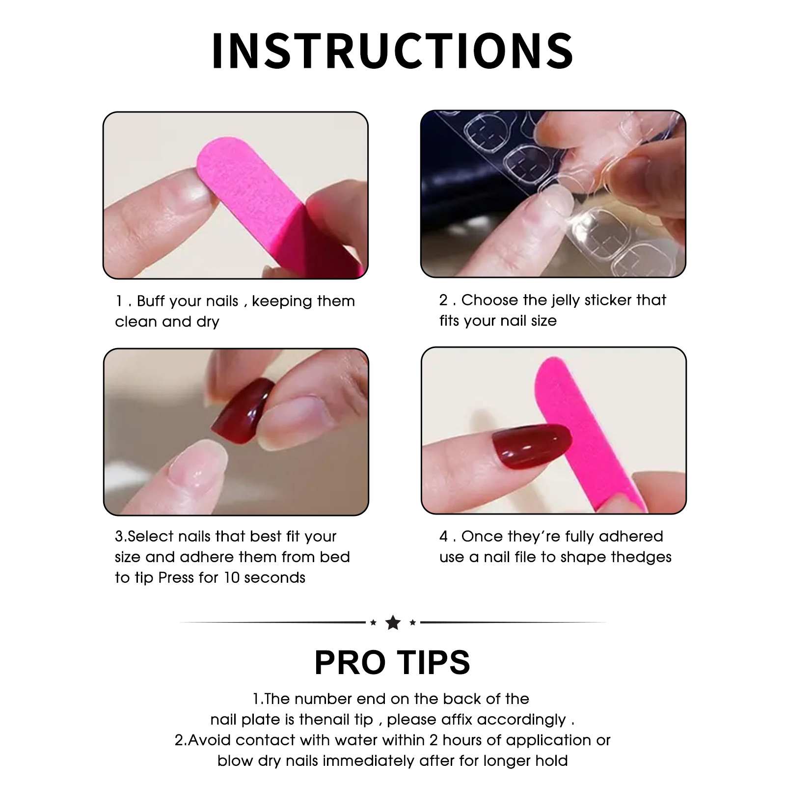 False Nails Easy-Apply Press O - Resin Art Easy recension och pris