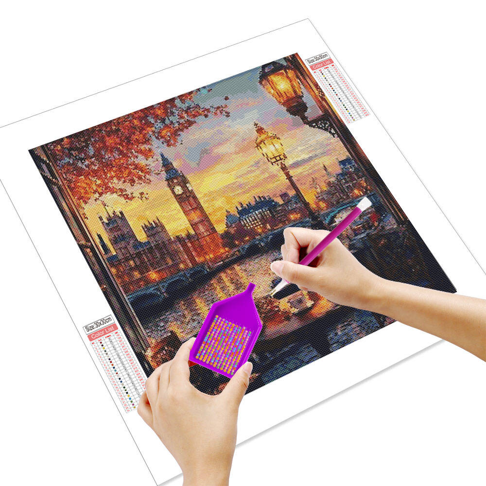 Huacan City Autumn Landscape D - Resin Art Wallpaper recension och pris
